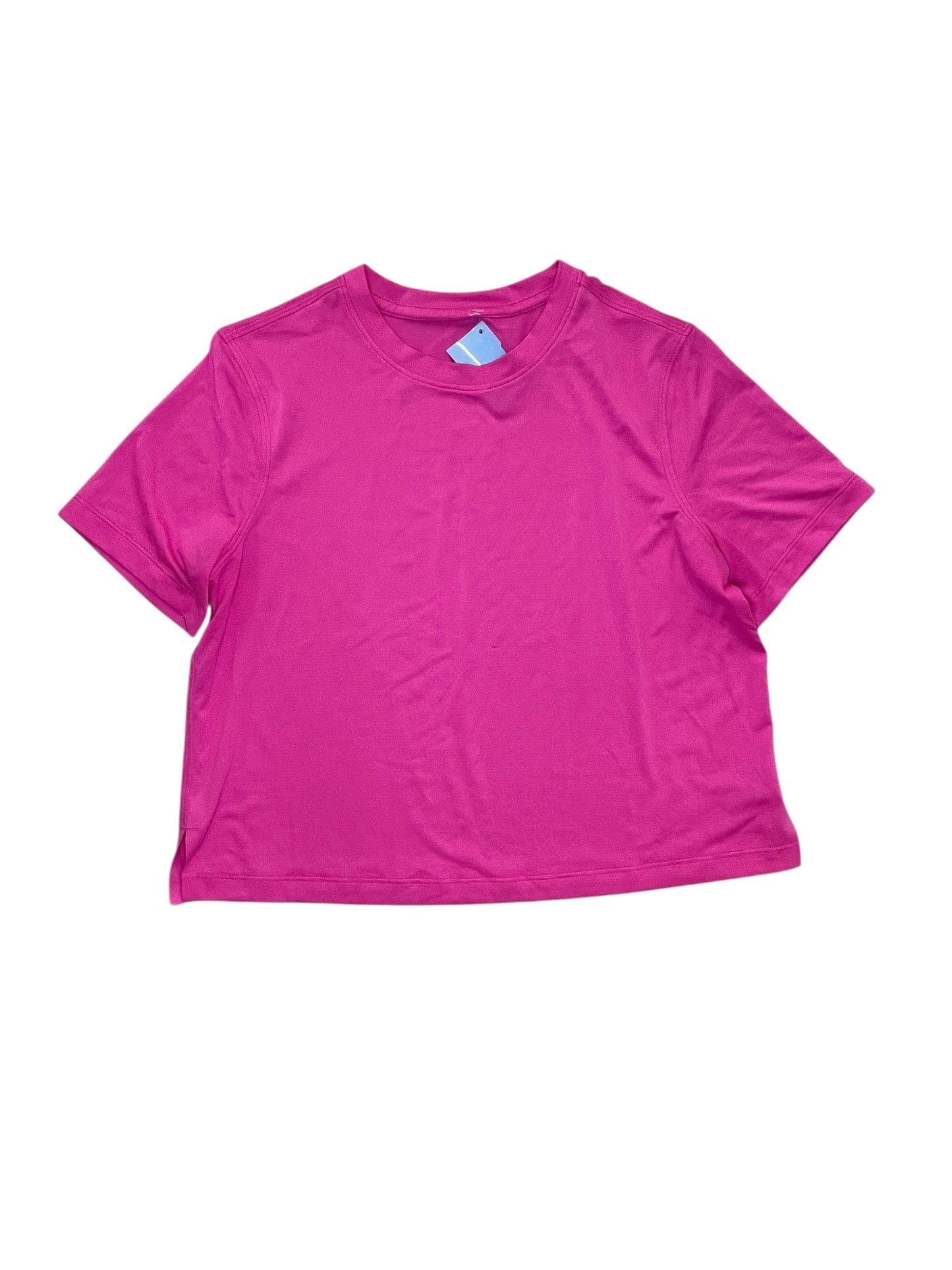 Athletic Top Ss By Lululemon In Pink, Size:M