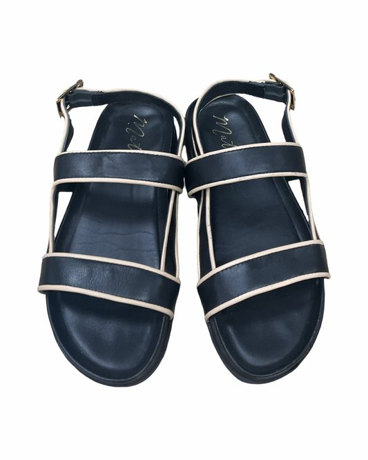 Sandals Flats By Matisse In Black & Tan, Size:8