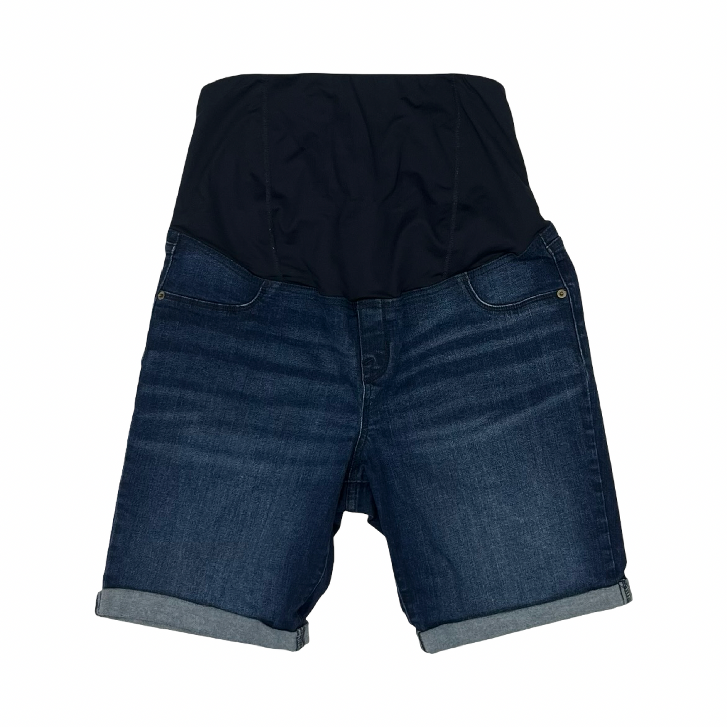 Mat Shorts By Isabel Maternity In Blue Denim, Size:14