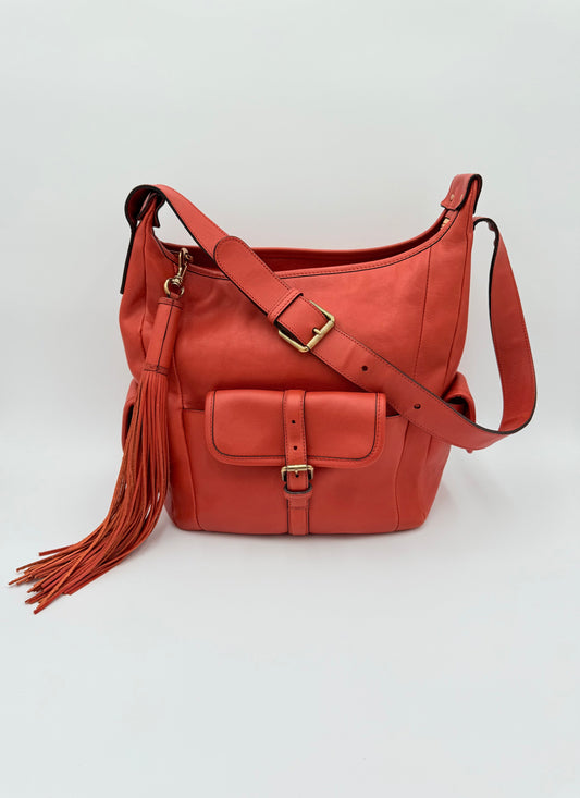 Handbag Luxury Designer By Chloe In Orange, Size:Large