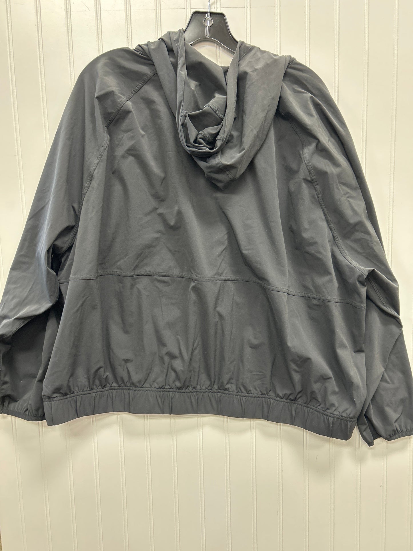 Athletic Jacket By Fabletics In Black, Size:1X