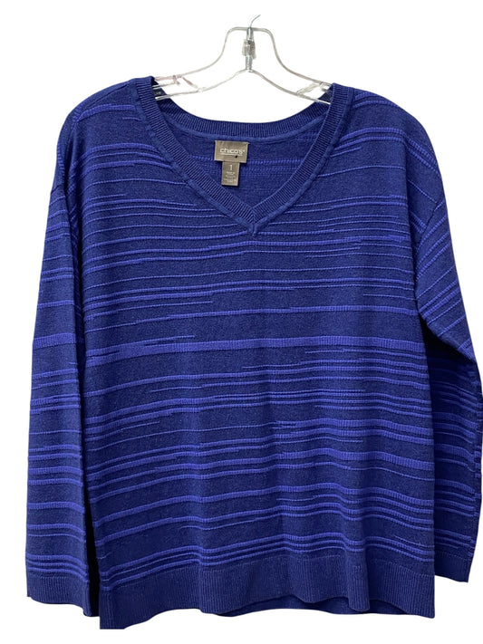 Sweater By Chicos In Purple, Size:M