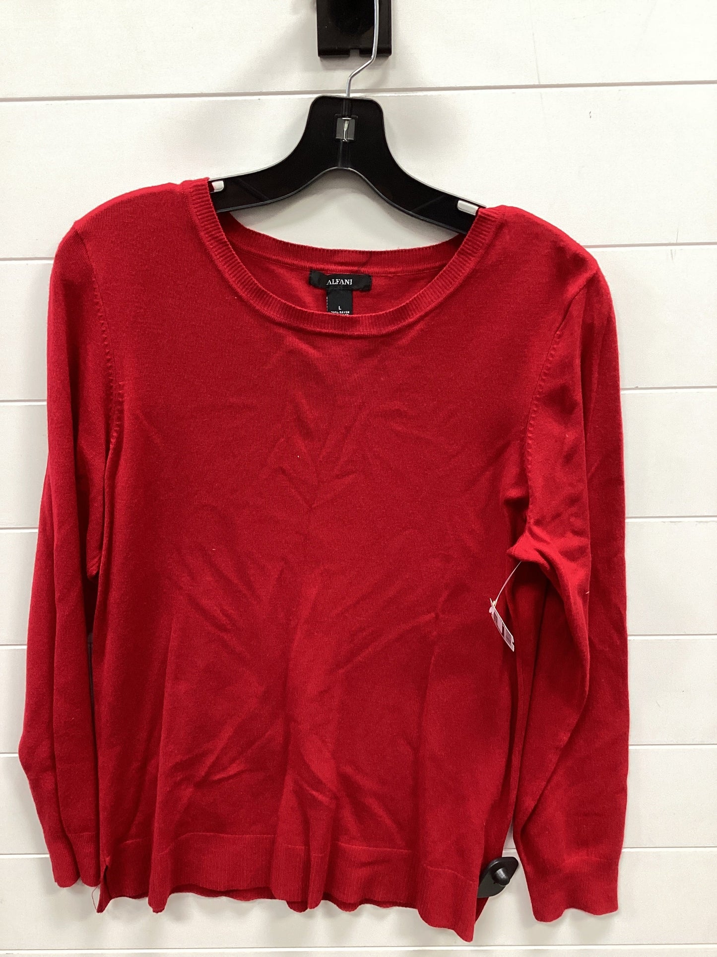 Top Ls By Alfani In Red, Size:L