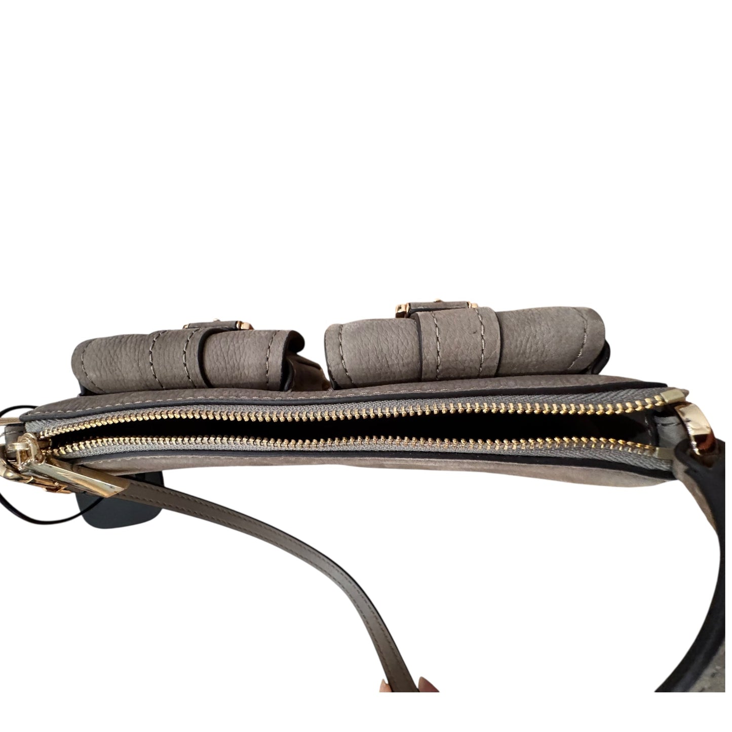 Handbag Designer By Michael Kors In Taupe, Size: Extra Small