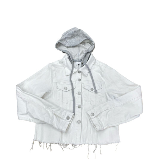 Jacket Denim By Risen In White Denim, Size:L