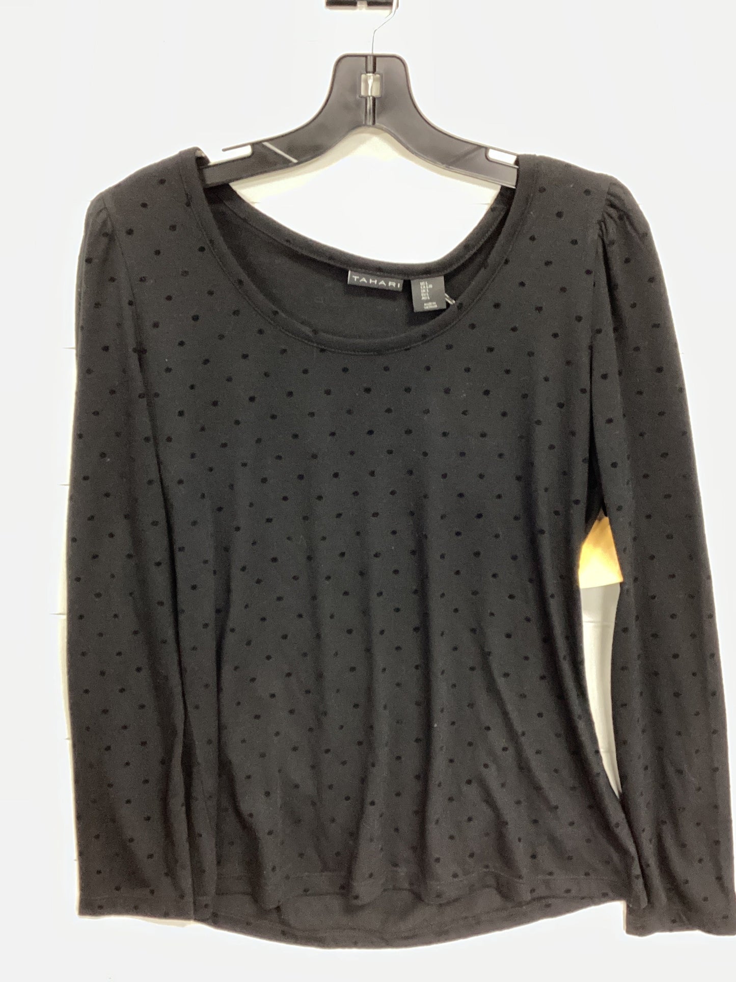 Top Ls By Tahari In Black, Size:L