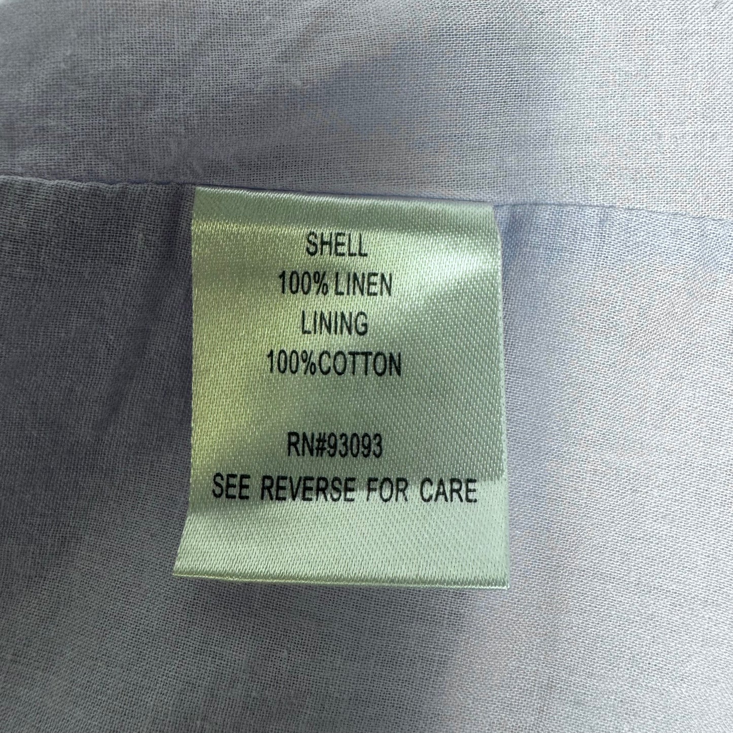 Linen Dress Casual Short By Tyler Boe In Purple & White, Size: M