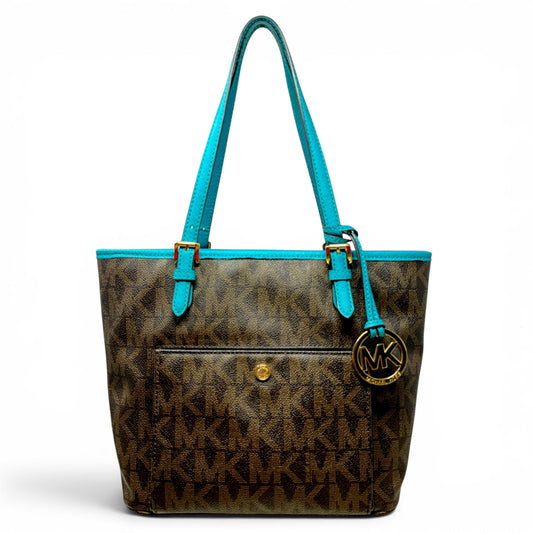 Handbag Leather By Michael By Michael Kors, Size: Medium