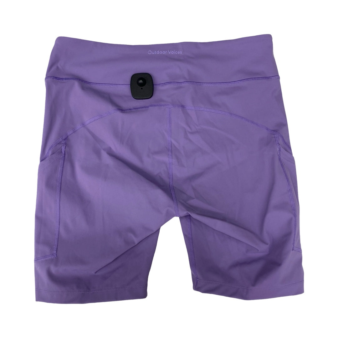 Athletic Shorts By Outdoor Voices In Purple, Size:Xl
