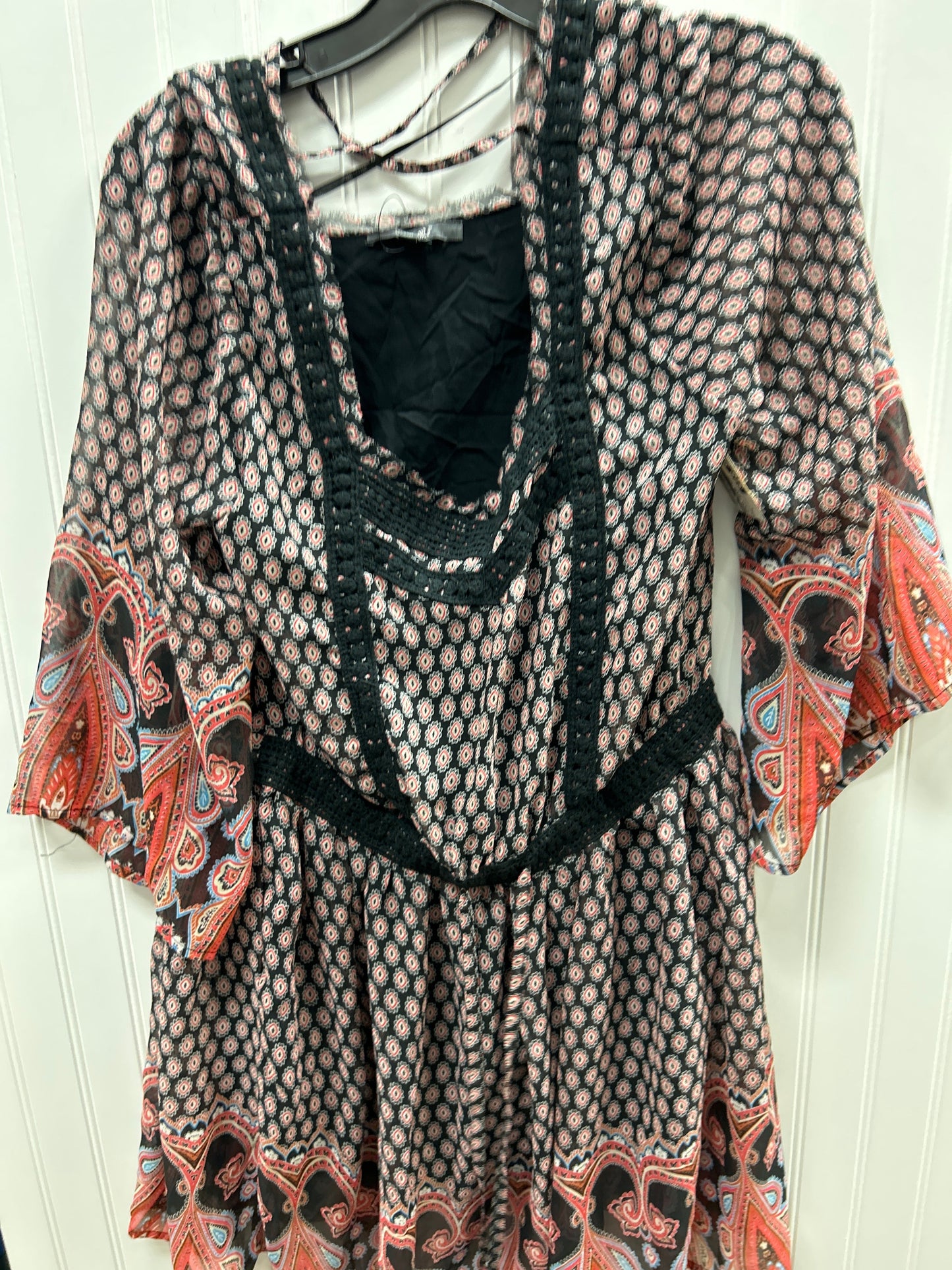 Dress Casual Midi By Miss Me In Paisley Print, Size:L