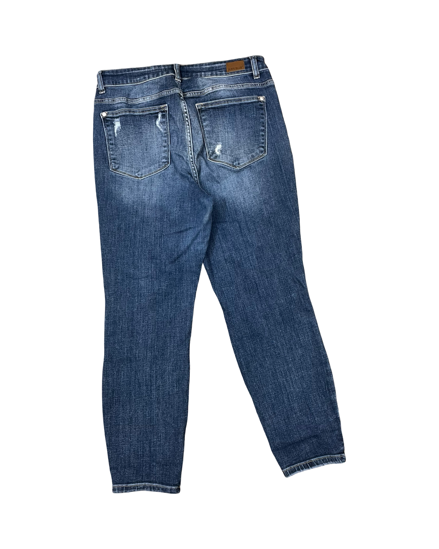 Jeans Boyfriend By Judy Blue In Blue Denim, Size:14