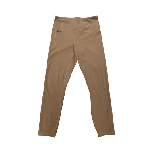 Athletic Leggings By Under Armour In Brown, Size:M