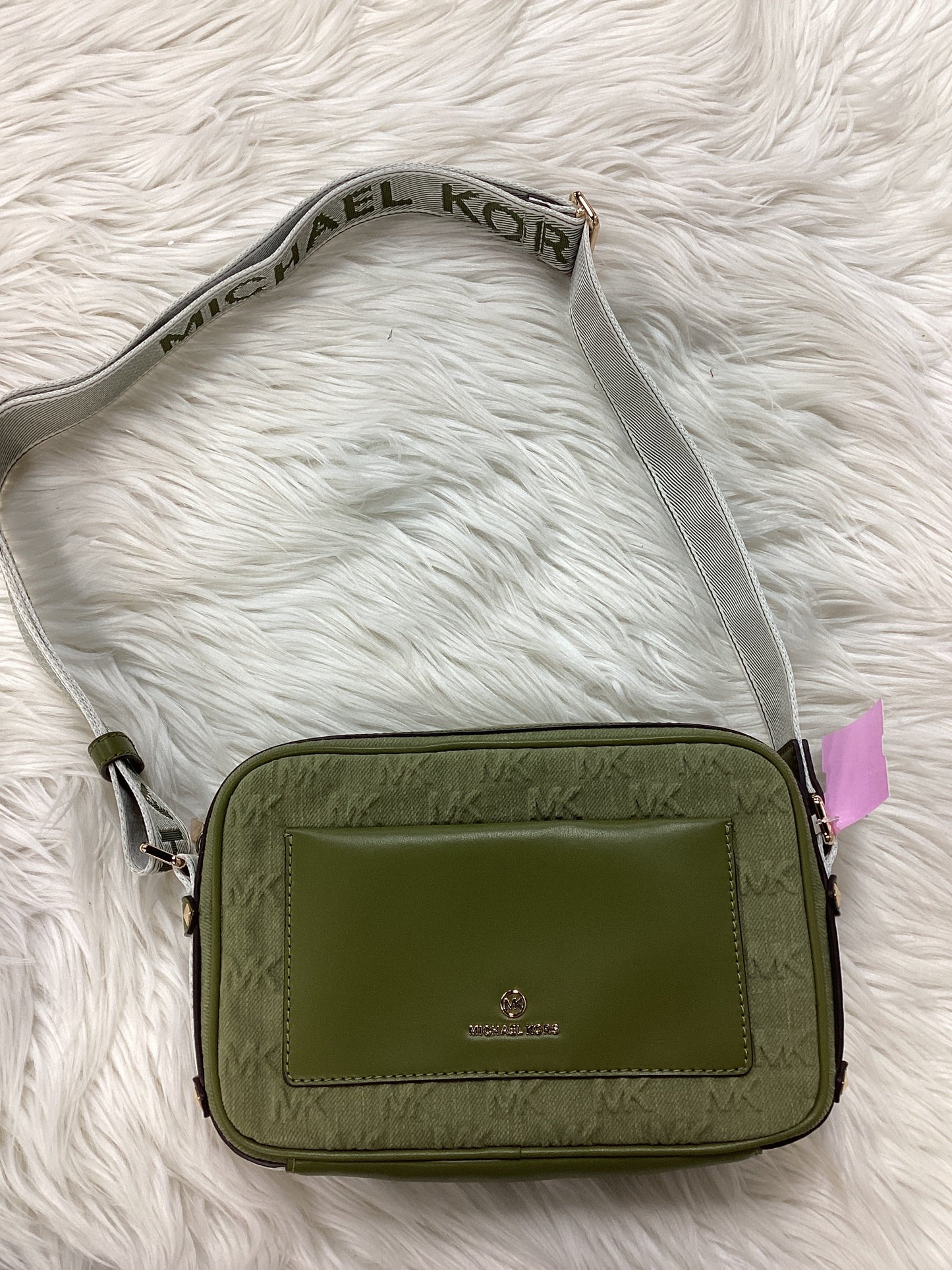 Handbag Designer By Michael Kors In Green, Size:Medium