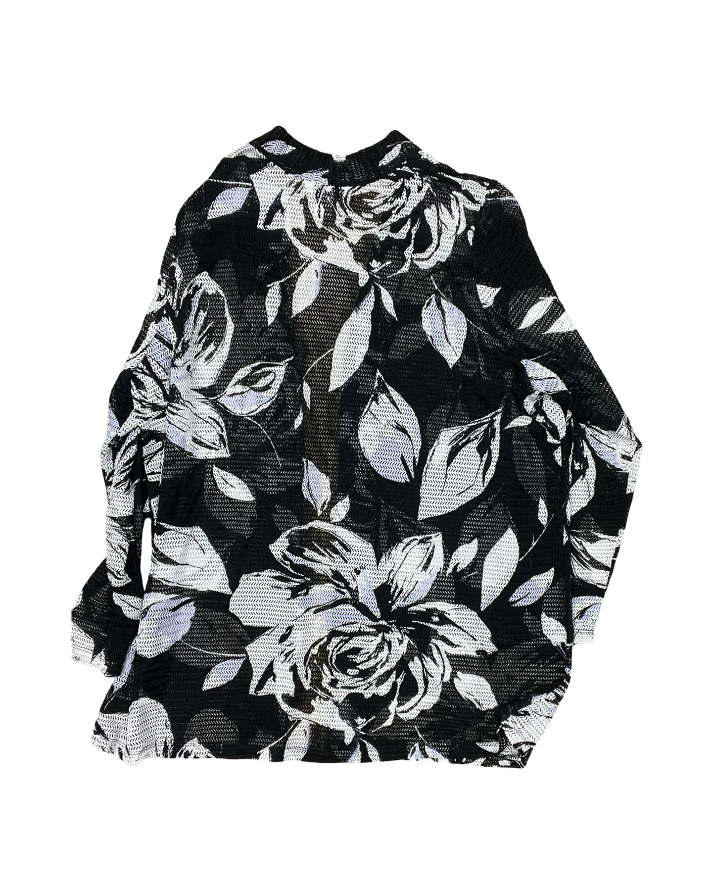 Cardigan By Cj Banks In Black & White, Size:2X