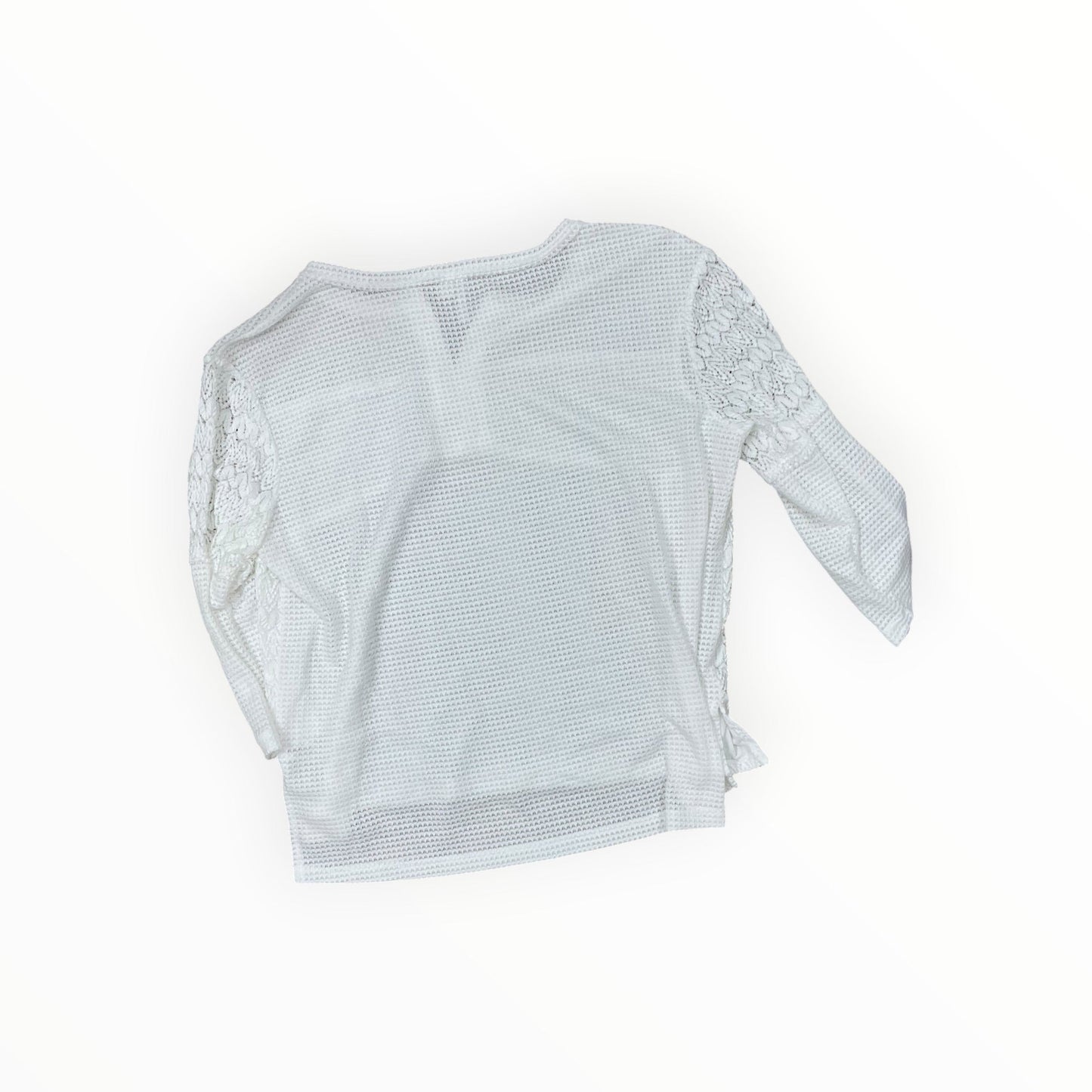 Top 3/4 Sleeve By Clothes Mentor In White, Size:Xl