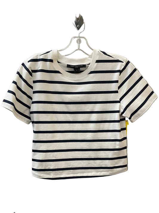 Top Ss By French Connection In Blue & White, Size:M