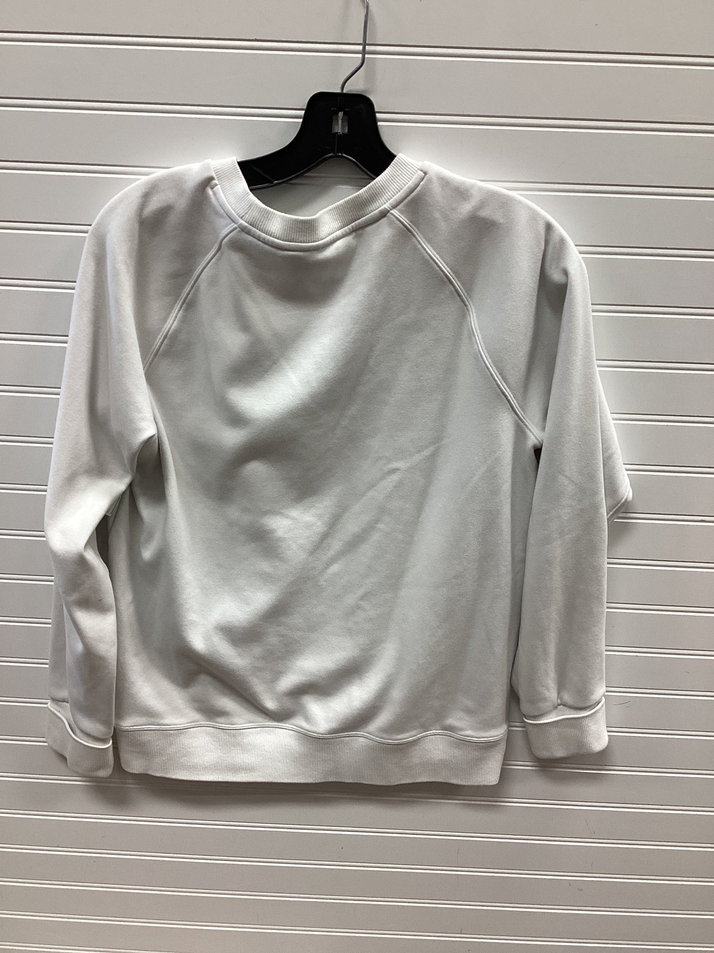 Athletic Sweatshirt Crewneck By Athleta In White, Size:Sp