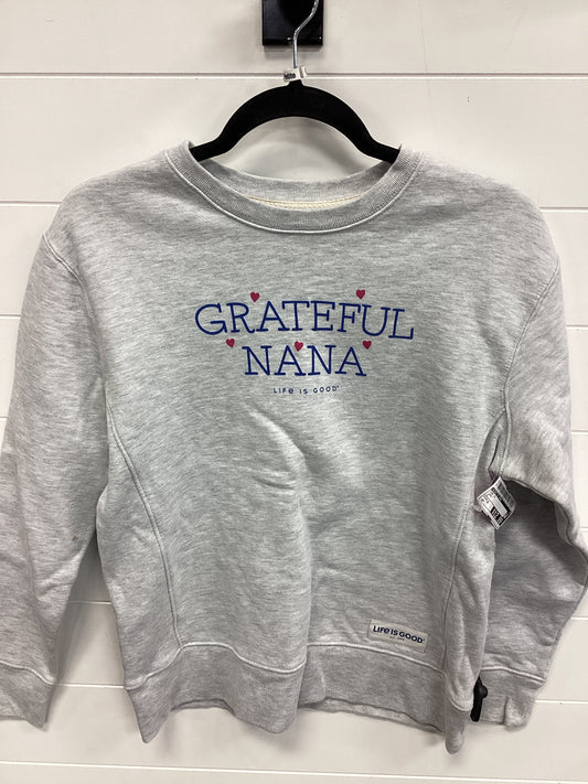 Top Ls By Life Is Good In Grey, Size:S