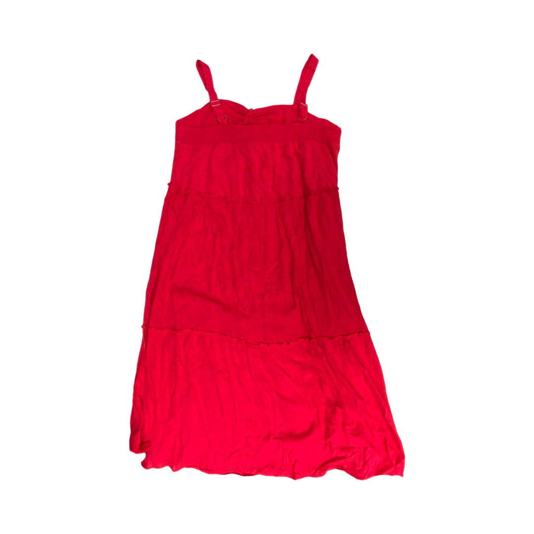 Dress Casual Midi By Maurices In Red, Size:Xxl