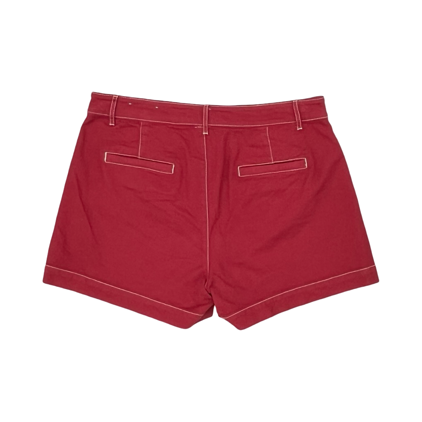 Shorts By Loft In Red Denim, Size:8