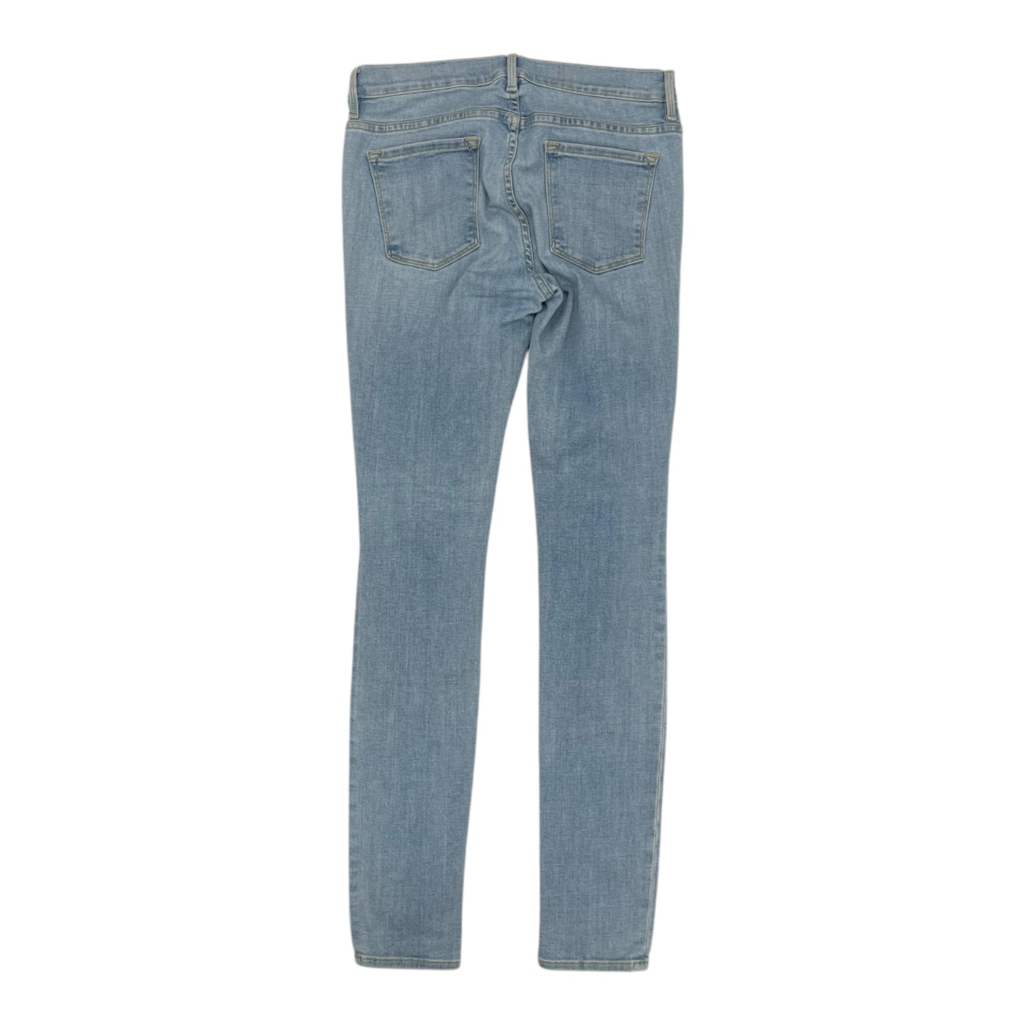 Jeans Skinny By Frame In Blue Denim, Size:8