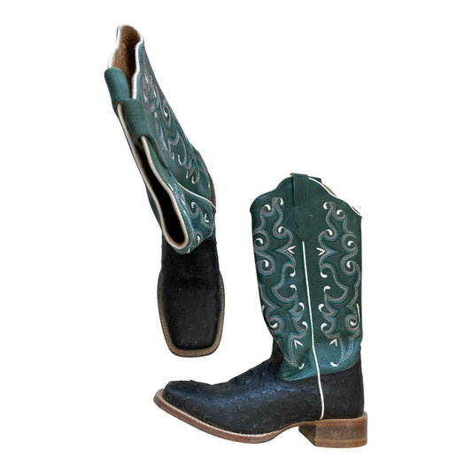 Boots Western By OUTLAW In Green, Size:7.5