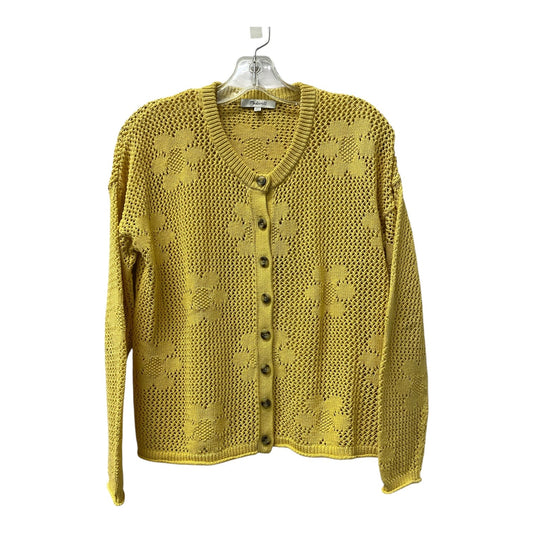 Sweater Cardigan By Madewell In Yellow, Size:Xxs