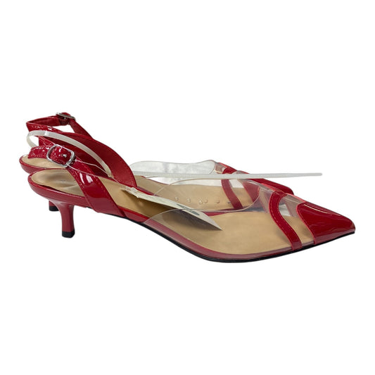 Shoes Heels Kitten By A New Day In Red, Size:9