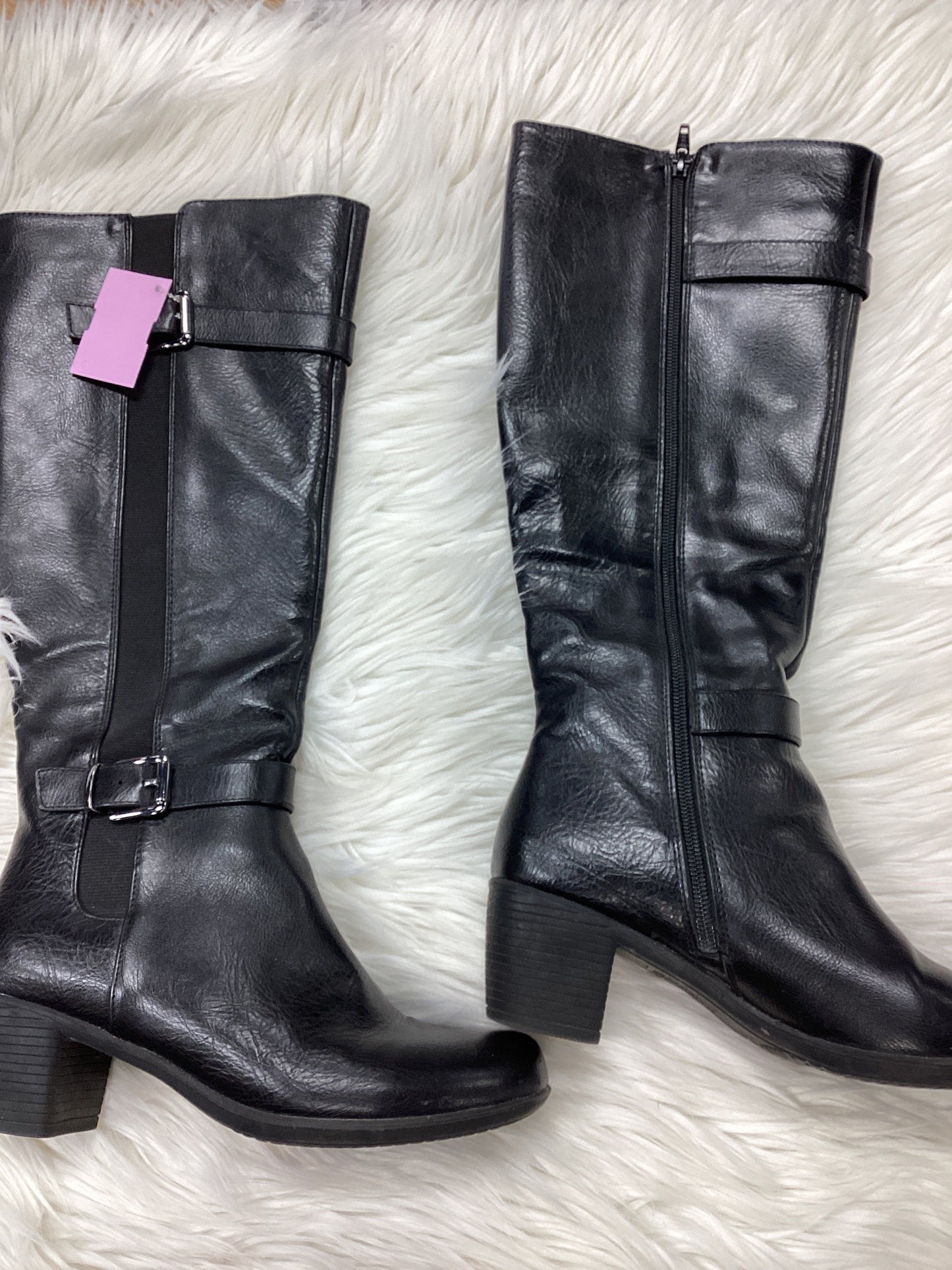 Boots Ankle Heels By Croft And Barrow In Black, Size:7.5