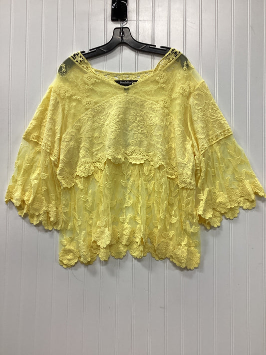 Top Ls By Davi & Dani In Yellow, Size:1X