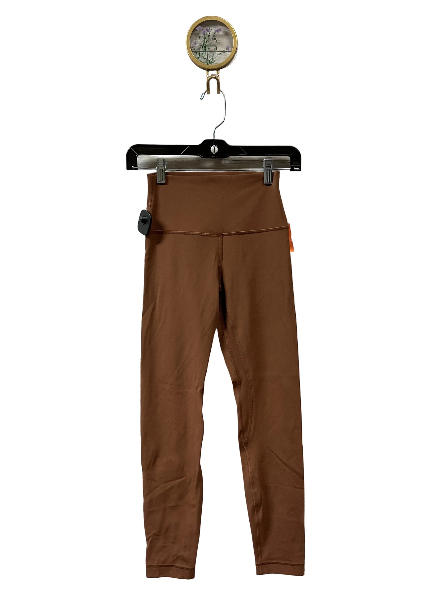 Athletic Leggings By Lululemon In Brown, Size:4