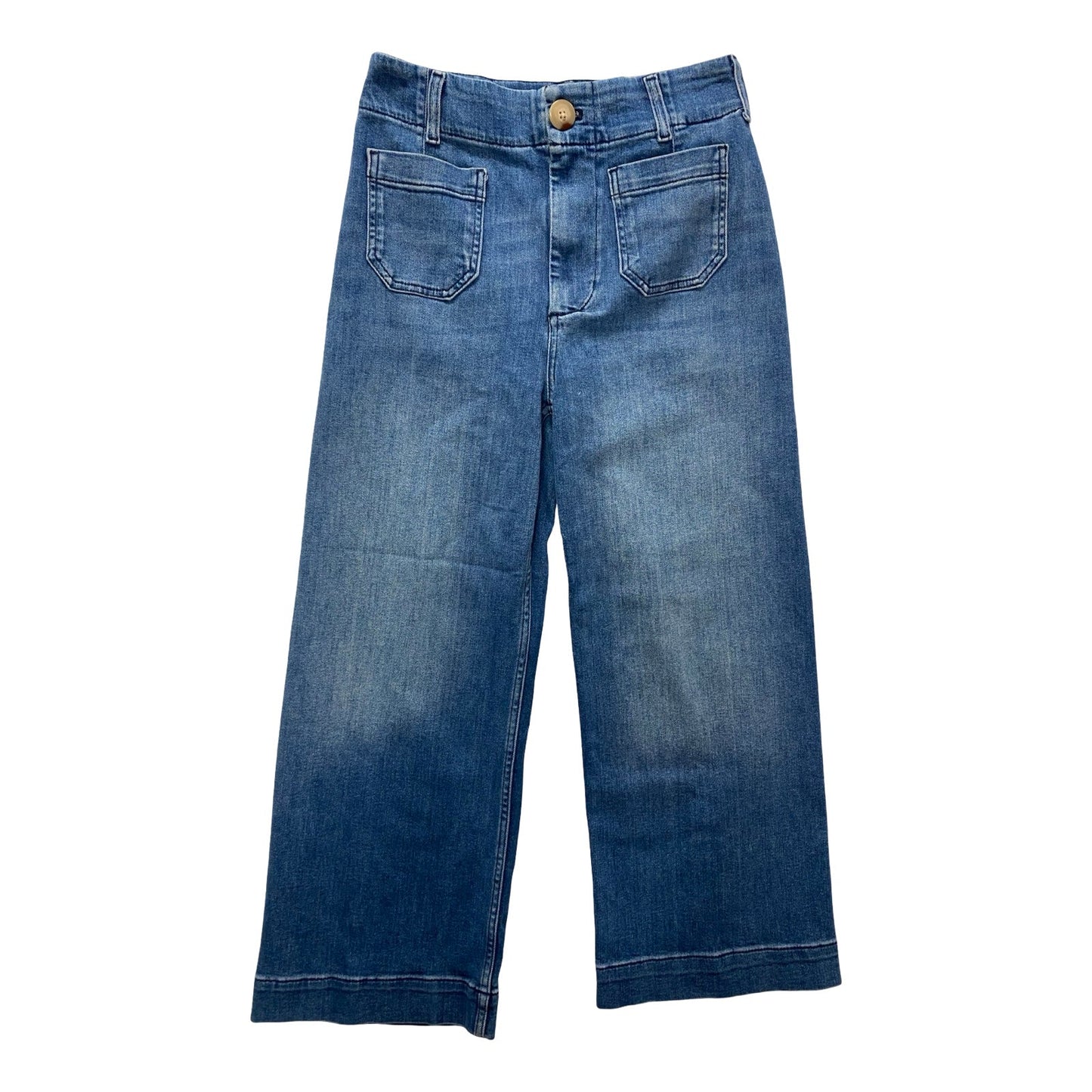 Jeans Straight By Maeve In Blue, Size:4