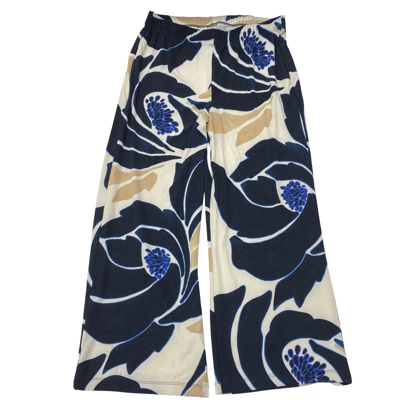 Pants Lounge By Chicos In Blue & Tan, Size:L