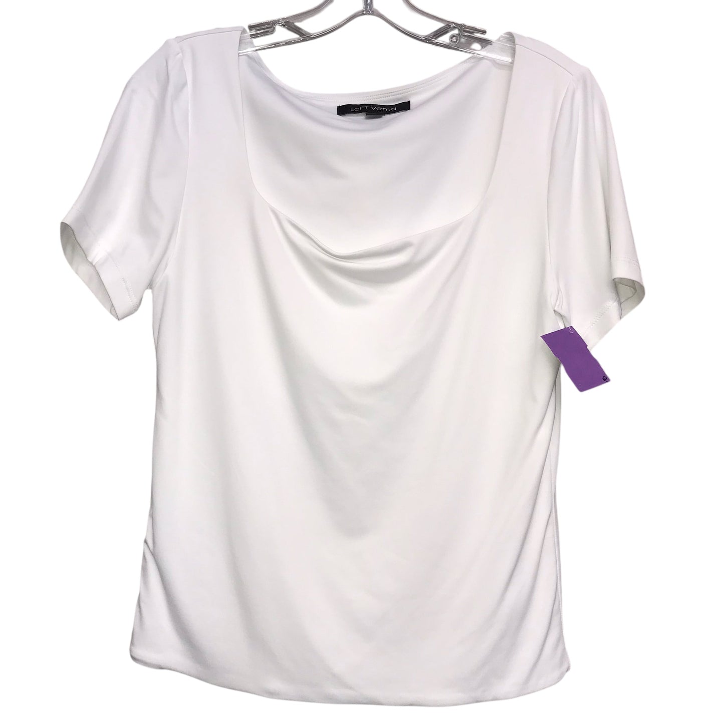 Top Ss Basic By Loft Versa In White, Size:L
