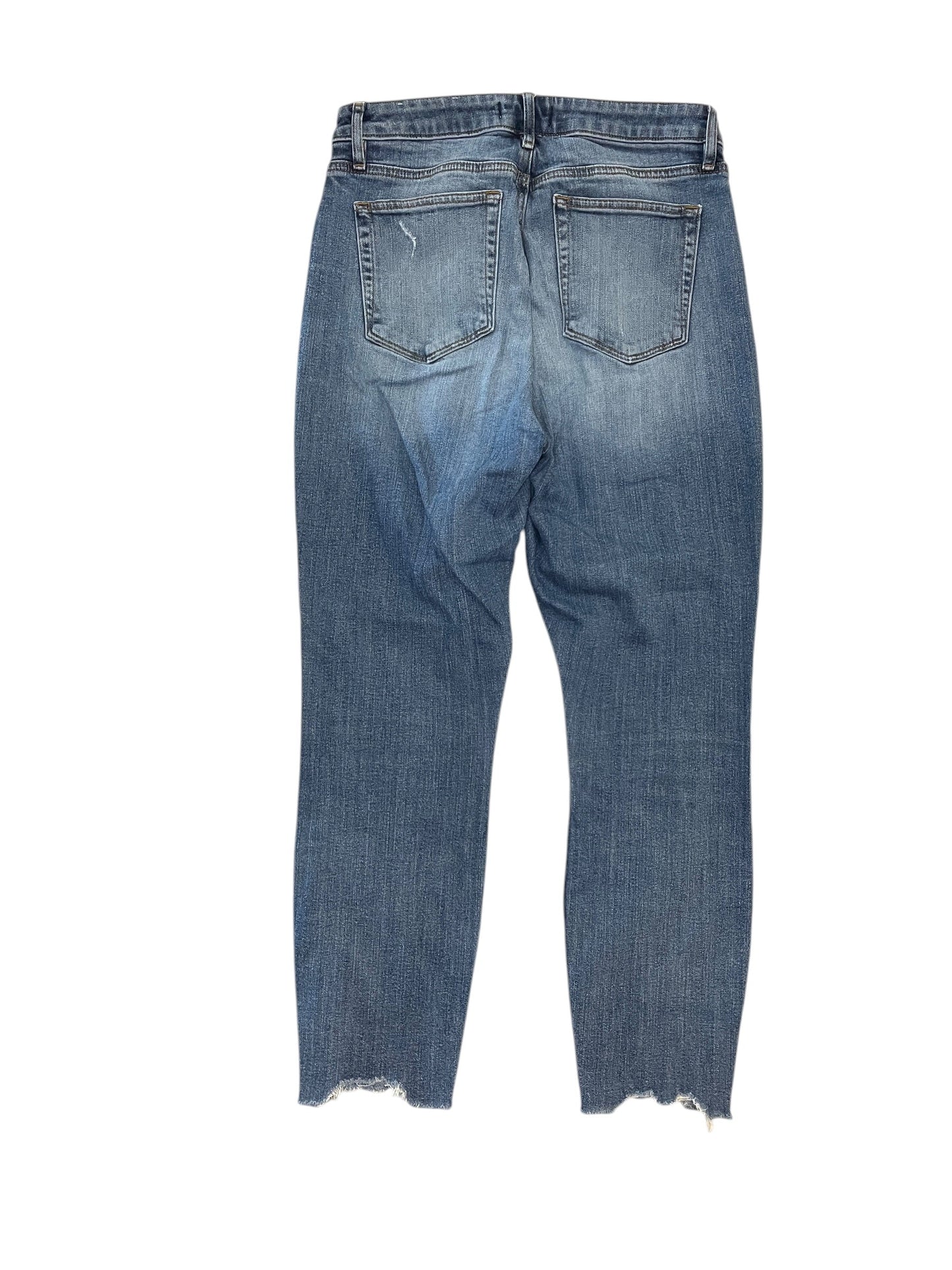 Jeans Cropped By Loft In Blue Denim, Size:4