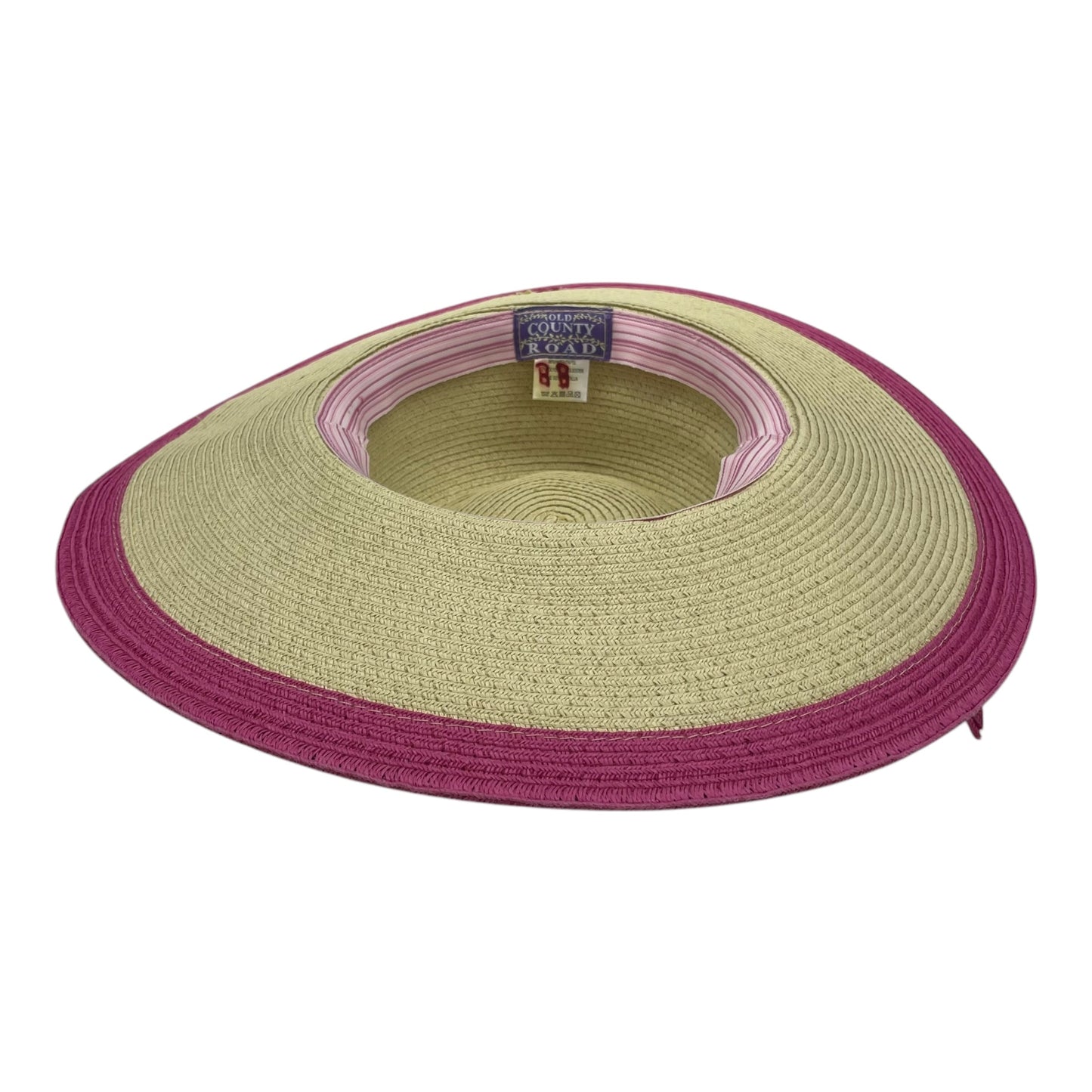 Hat Sun By Clothes Mentor In Pink & Tan