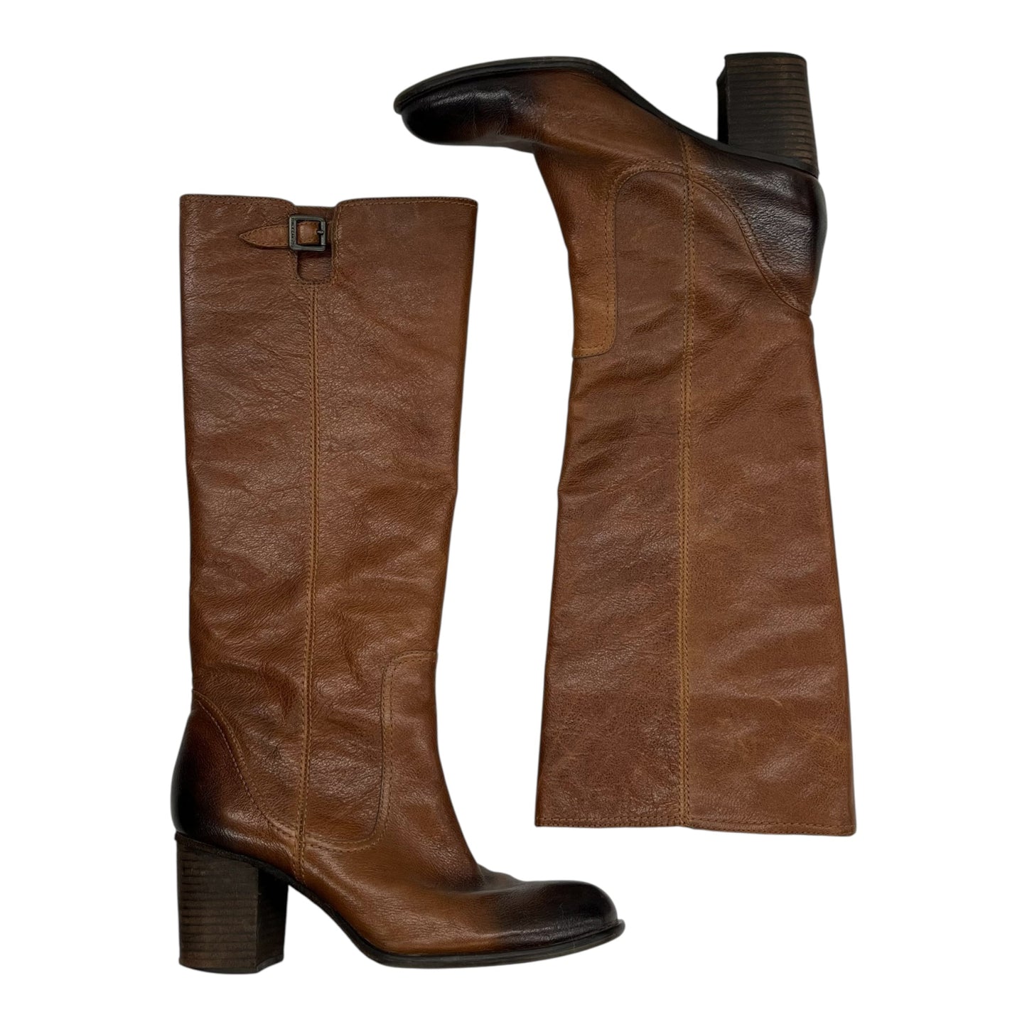 Boots Leather By Vince Camuto In Bronze, Size:8.5