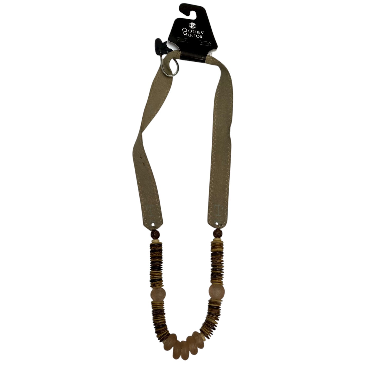 Necklace Statement By Twine & Twig In Tan