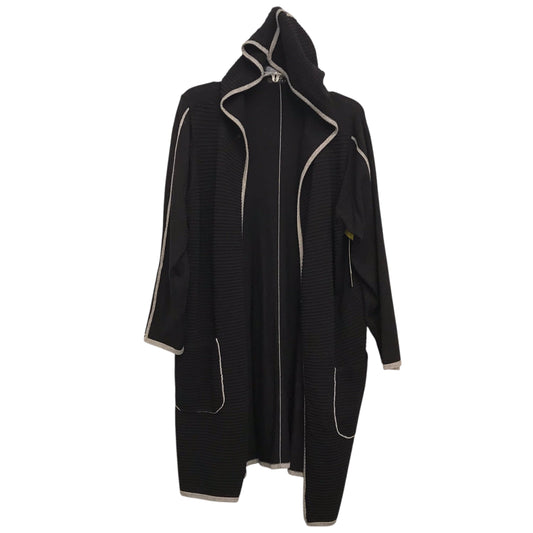 Sweater Cardigan By Cyrus In Black, Size:1X