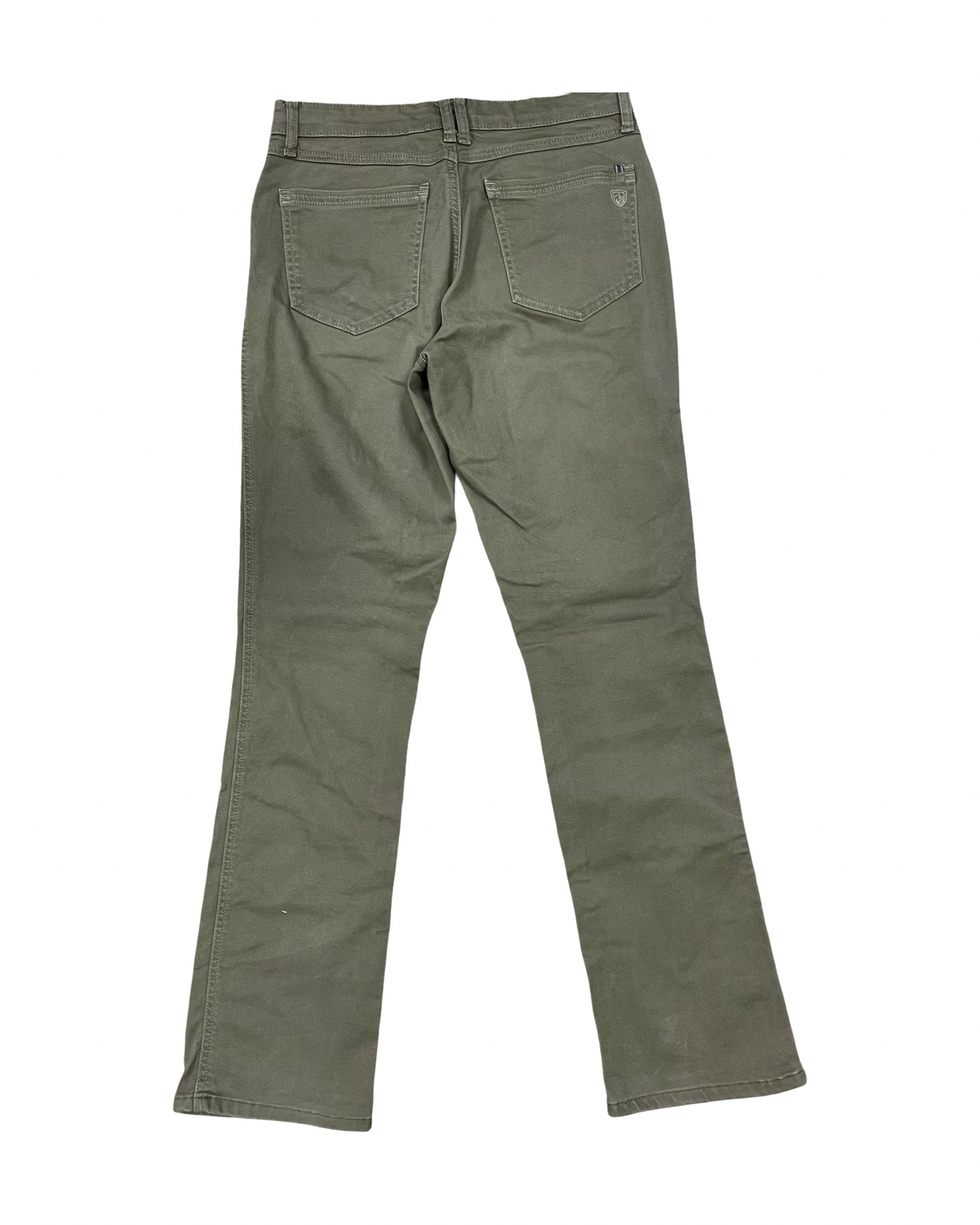 Jeans Straight By Kuhl In Green Denim, Size:6
