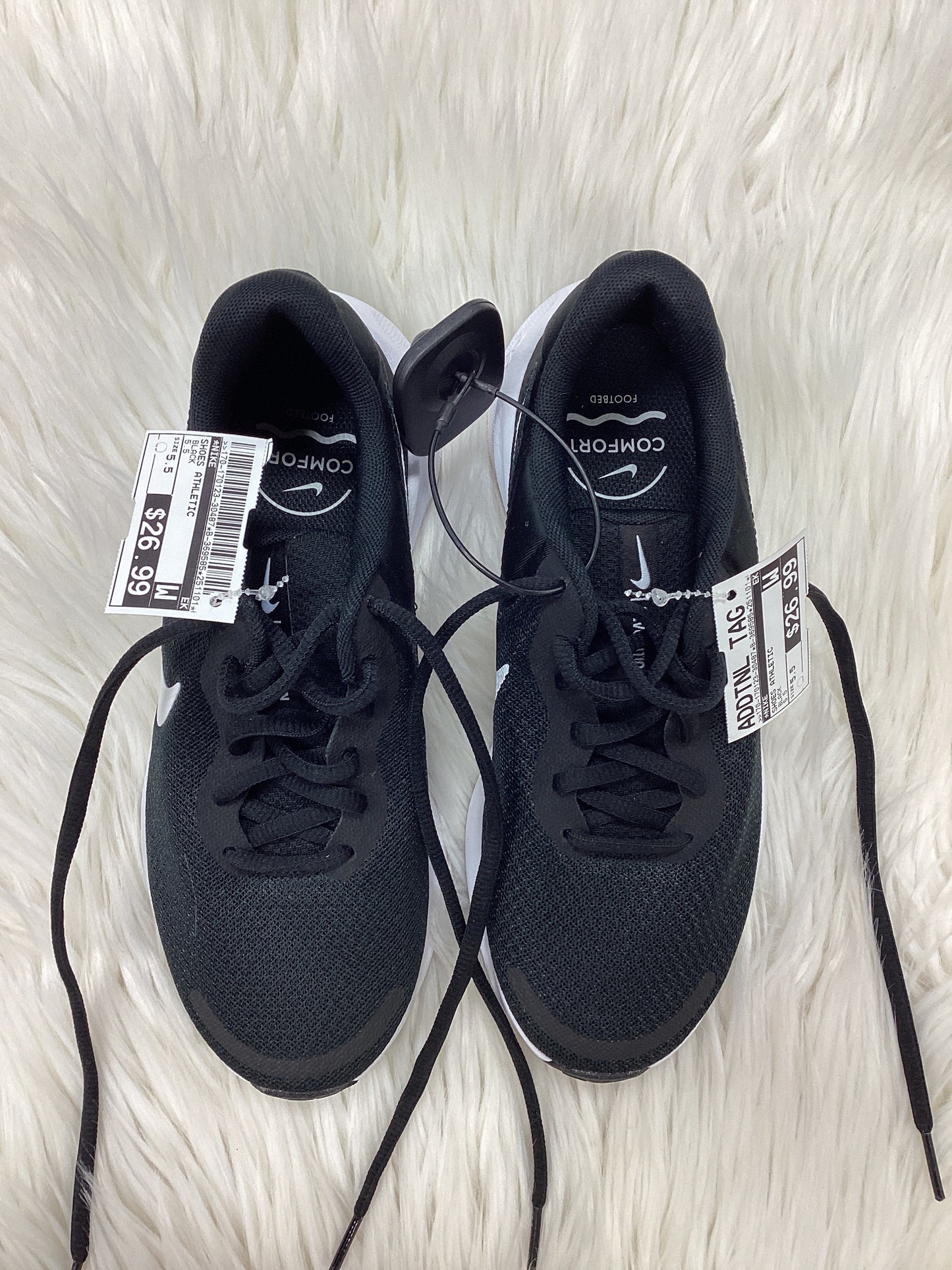 Shoes Athletic By Nike In Black, Size:5.5