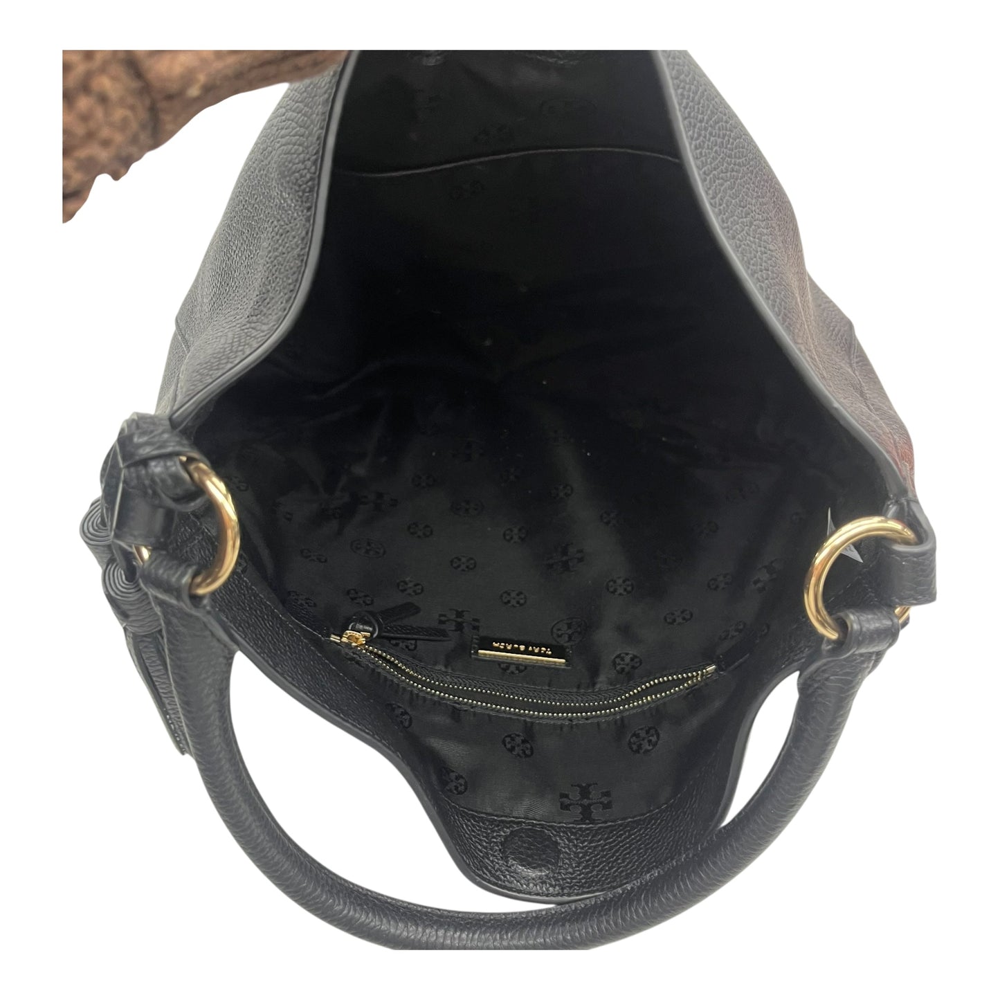 Handbag Designer By Tory Burch In Black, Size:Medium