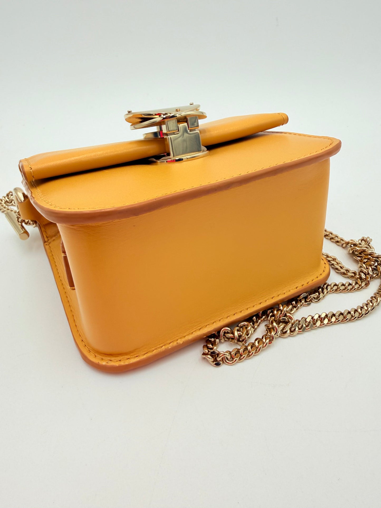 Crossbody Luxury Designer By Chloe In Yellow, Size:Small