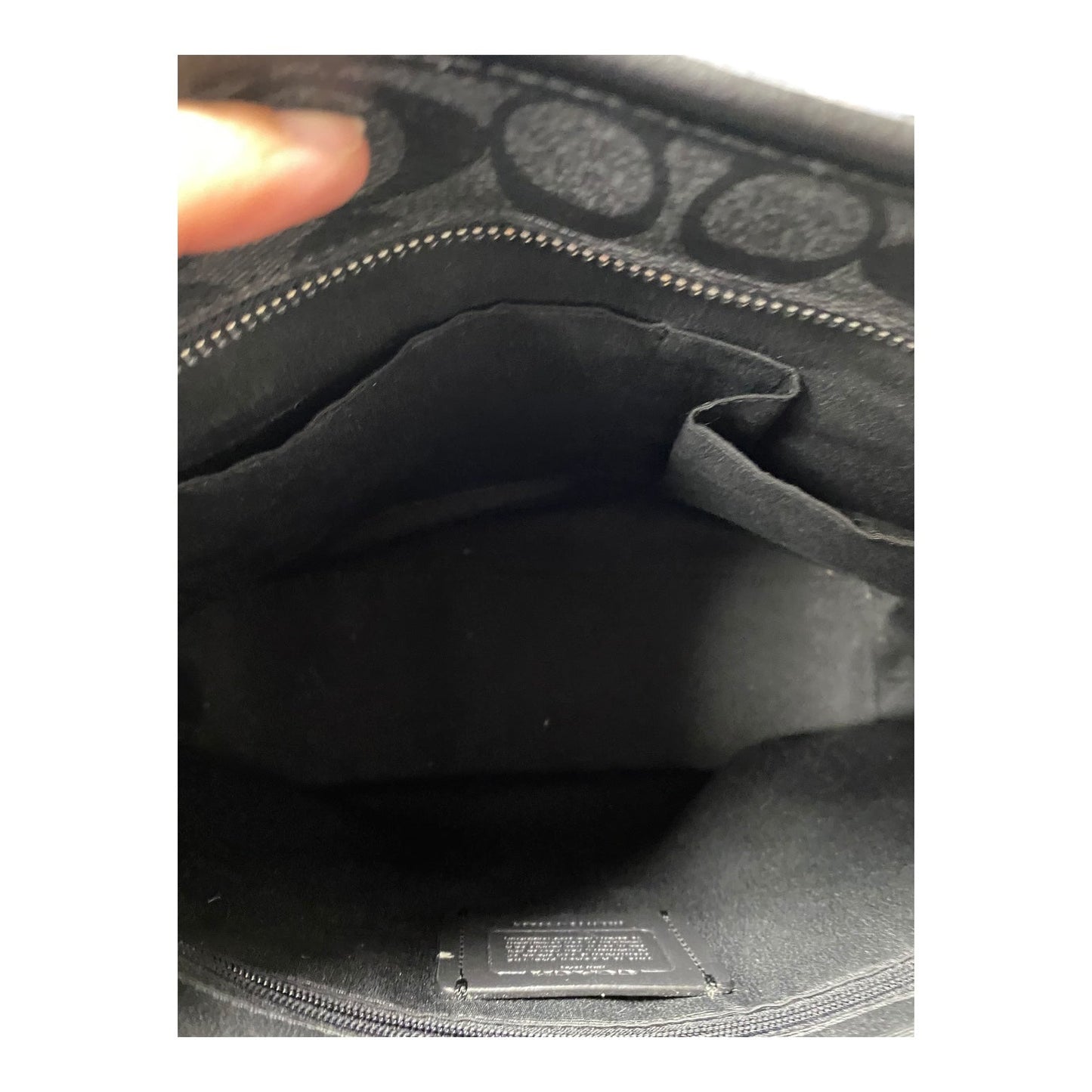 Handbag Designer By Coach In Black, Size:Medium