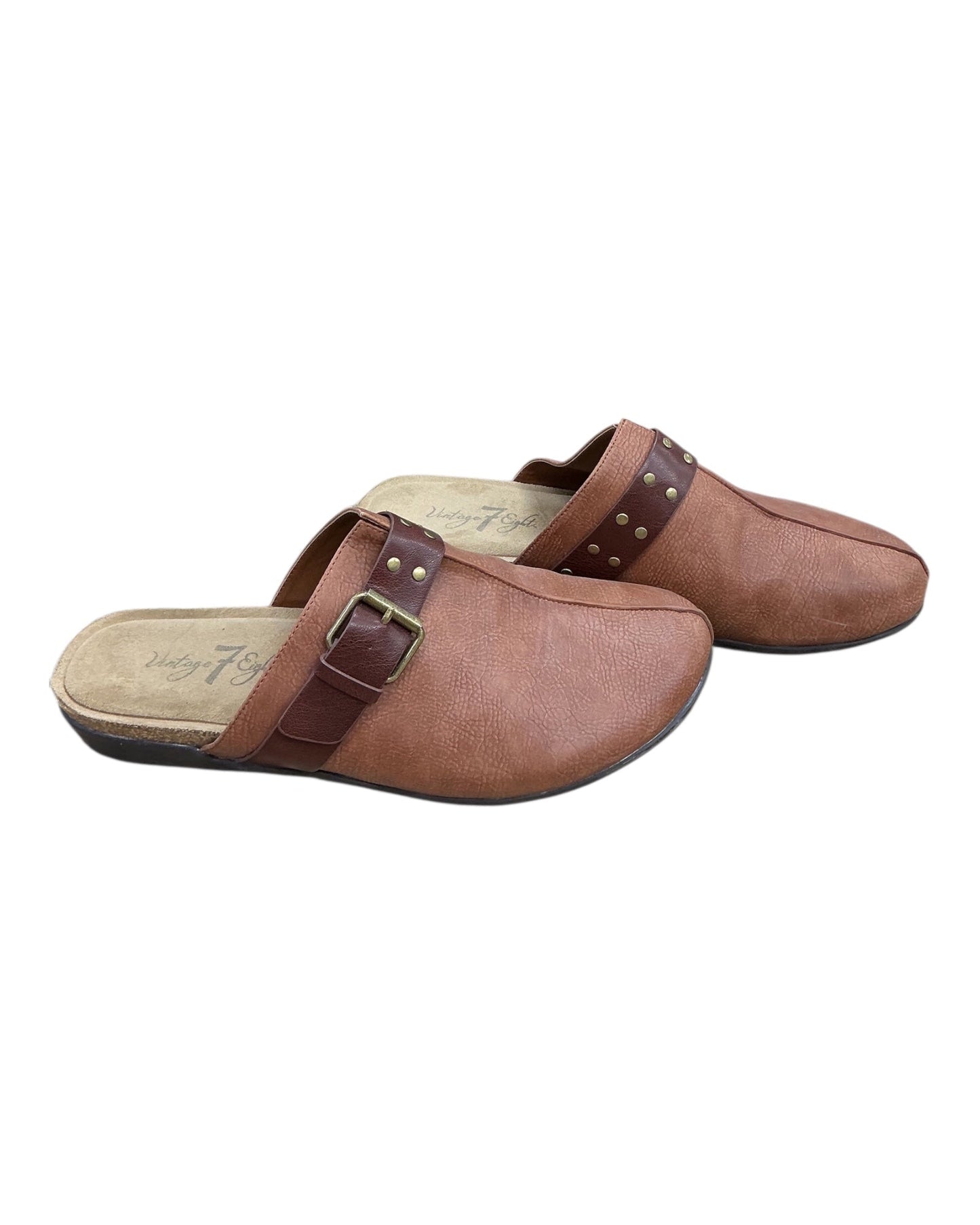Shoes Flats By Clothes Mentor In Brown, Size:11