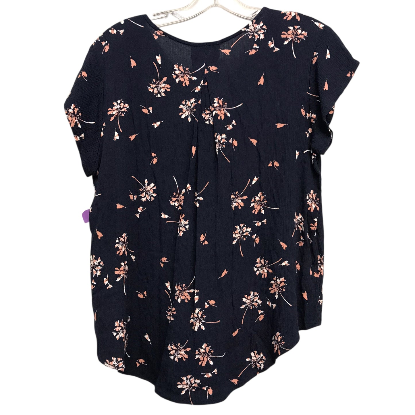 Top Ss By Liz Claiborne In Floral Print, Size:L
