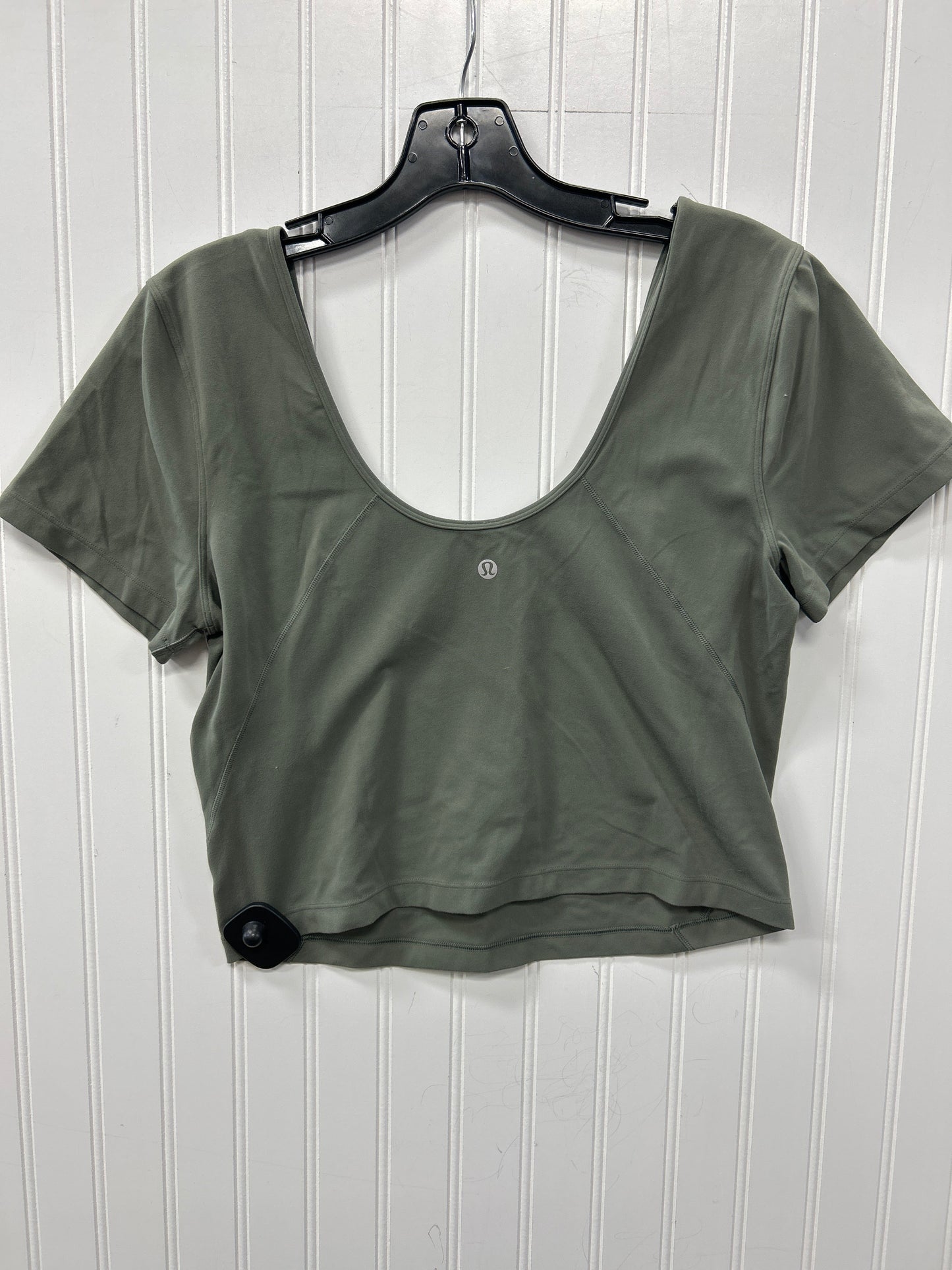 Athletic Top Ss By Lululemon In Taupe, Size:8