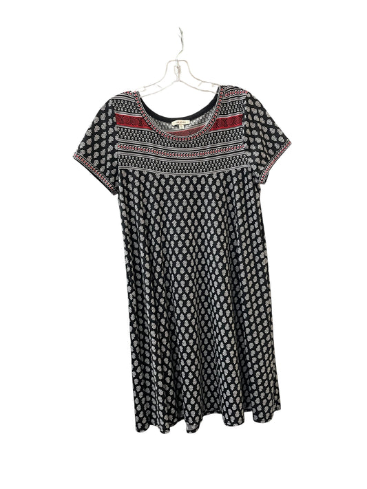 Dress Casual Short By Max Studio In Black & Red, Size:L