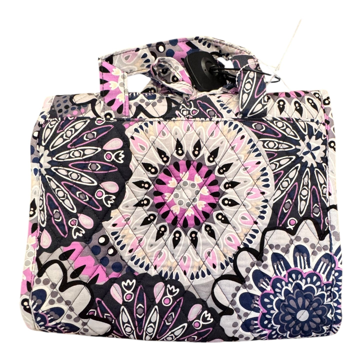 Makeup Bag By Vera Bradley In Grey & Purple, Size:Large
