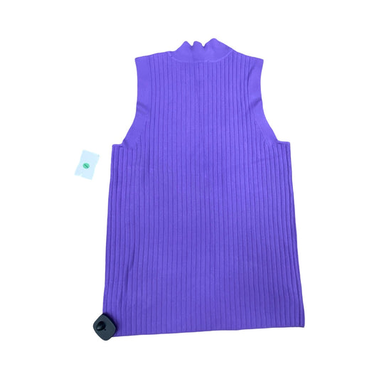 Top Sleeveless By Talbots In Purple, Size:M